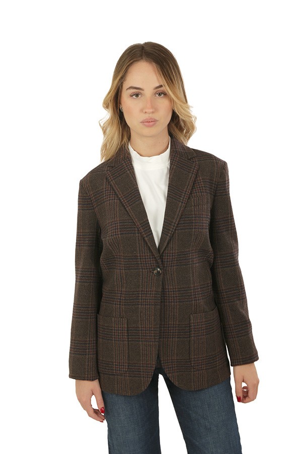 Giacca Circolo Principe di Galles Corteccia